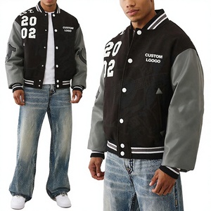 Service OEM Personnalisé – Blouson universitaire d'hiver style High Street, en laine/polyester, col montant, antibactérien - Product Image 2