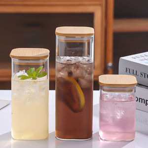 Frascos <span class=keywords><strong>de</strong></span> Vidrio Modernos y Ecológicos <span class=keywords><strong>de</strong></span> 350 ml, Tapas Herméticas <span class=keywords><strong>de</strong></span> Bambú Transparente, <span class=keywords><strong>Bonitos</strong></span> Recipientes <span class=keywords><strong>de</strong></span> Almacenamiento para <span class=keywords><strong>Cocina</strong></span>, Juego para Alimentos y Agua - Product Image 5