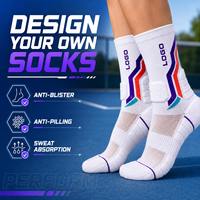 Chaussettes en coton tricotées sur mesure pour le basketball, la course à pied et les sports, chaussettes mi-mollet en tissu éponge, confortables et douces, chaussettes de sport avec logo personnalisé