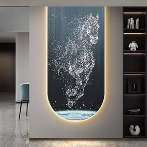 Cadre en porcelaine de cristal personnalisé, peinture décorative LED de paysage marin pour la décoration du salon, de la maison et des chambres d'hôtel - Product Image 5