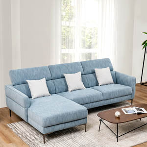 أريكة من أقمشة ubolstery لمقهى داخلي مقهى Cauch Caoch قاعدة 2 مقاعد زر معتم Loveseat - Product Image 2