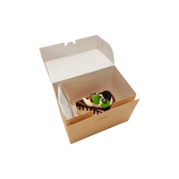 Cajas de Papel Kraft Personalizadas al por Mayor con Asa, Empaque para Panadería, Pasteles, Pan, Pastel de Queso y Postres