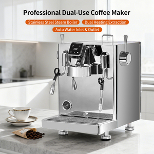 เครื่องชงกาแฟเอสเพรสโซแบบกึ่งอัตโนมัติระดับมืออาชีพ 15 บาร์ พร้อมระบบสั่นสะเทือน ทำจากสแตนเลส เหมาะสำหรับโรงแรมและธุรกิจ - Product Image 5