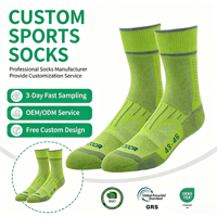 Chaussettes de sport d'hiver pour jeunes, respirantes, anti-humidité, écologiques, avec revers personnalisé, pour la randonnée et le cyclisme en extérieur
