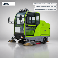 Machine de balayage électrique avec brosse principale de 800 mm, 10000-18000 m²/h pour le nettoyage des parkings, OEM ODM, couleur personnalisée disponible