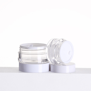 <span class=keywords><strong>Pot</strong></span> cosmétique rond transparent en acrylique personnalisable de 10g, 30g, 50g, 100g, 250g – Produits phares pour poudre libre - Product Image 3