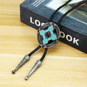 Western Cowboy Bolo Tie Collier Hopi Totem Transport Collier Style Rétro - Product Image 1