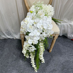 Promessa Venda Quente Phalaenopsis Bouquet Centerpieces Casamentos Decoração Artificial Noiva Bouquet - Product Image 2