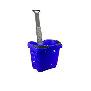 55L cesta de <span class=keywords><strong>la</strong></span> compra con mango y ruedas para supermercado - Product Image 1