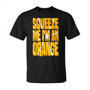 Camiseta Squeeze Me I'm An Orange de manga corta con cuello redondo, unisex, para adultos, ropa promocional con diseño de frutas cítricas - Product Image 2