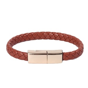 Data <b>cable</b> charging bracelet, wearable bracelet charging <b>cable</b>, leather braided widened Apple fast charging data <b>cable</b> - Product Image 3