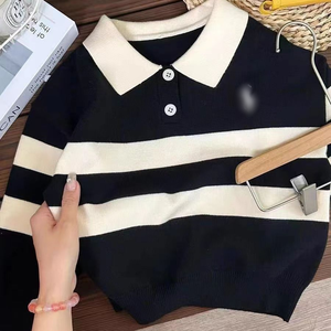 Nouveau Pull <span class=keywords><strong>d</strong></span>'<span class=keywords><strong>Hiver</strong></span> Rayé <span class=keywords><strong>pour</strong></span> Enfants 2024, Cardigan <span class=keywords><strong>d</strong></span>'Automne Unicolore <span class=keywords><strong>pour</strong></span> Filles et Garçons - Product Image 5