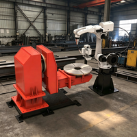 Station de soudage robotisée à 6 axes, poste de soudage MIG entièrement automatique pour la fabrication de tôles en acier