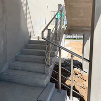 Offre Spéciale – Main courante standard minimaliste en acier inoxydable et PVC, finition satinée/miroir pour balustrades d'escalier d'appartement – Installation facile en DIY