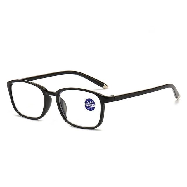 Ultra-light Smart Zoom Far Dual-use Anti-blue Light Black Fashion Unisex Reading Glasses for Middle-aged Elderly Diamond Face