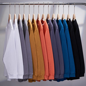 Camiseta de Manga Larga 100% Algodón para <span class=keywords><strong>Hombre</strong></span>, Estilo Básico con Cuello Redondo, Uniforme de Trabajo con Logotipo Personalizado, Informal para Uso Diario y Actividades al Aire Libre - Product Image 4