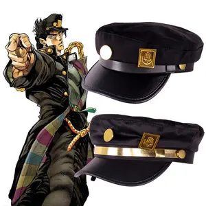 动漫JoJo的奇异冒险角色扮演帽子Jotaro Kujo约瑟夫帽子JOJO帽子徽章道具周围的动画