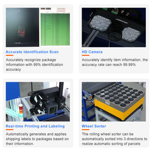 गोथम H230180-1 ओएम ओडम 6-पक्षीय बारकोड स्कैनर पार्सल स्कैन मशीन टच स्क्रीन कन्वेयर स्केल सिस्टम - Product Image 4