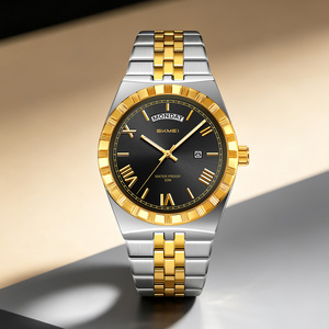 Montre à quartz de luxe pour homme, personnalisable avec logo OEM/ODM, bracelet en acier inoxydable, étanche, style plongeur, tendance, vente en gros - Product Image 1