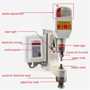Tenda automatica occhiello foro pulsante punzonatura macchina pneumatica scarpa occhiello cucire allegando macchina - Product Image 4
