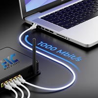 Câble Ethernet Cat6 de haute qualité de marque EXC, cuivre pur CCA 23AWG UTP, intérieur/extérieur, 305 m (1000 pi), certifié CE/ROHS