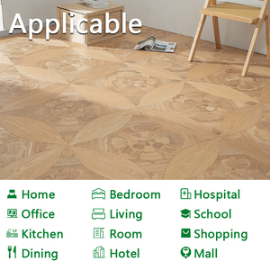 Apolloxy - Piso de Parqué de Roble Grado ABC, Económico y de Fácil Instalación, Piso de Parqué con Acabado Barnizado - Product Image 4