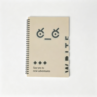 Carnet à spirales simple Kawaii, carnet à spirales B5 avec couverture en PP, carnet à spirales personnalisé avec couverture rigide, vente en gros