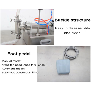 Máquinas de Llenado de Escritorio HZPK, Semiautomáticas, para Cosméticos, Perfumes, Bebidas, Botellas de Plástico Pequeñas, Leche, 100-1000 ml - Product Image 4