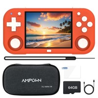 Consola de Juegos Portátil Ampown XU MINI M con Pantalla de 2.8'', Sistema Operativo Linux, Simulador Retro MINIM, Reproductor de Video, Consola Portátil, Regalos para Niños