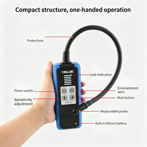 Detector de Fugas de Refrigerante Recargable VALUE VML 1, Probador de Fugas de Gas Halógeno para HVAC, Garantía de 1 Año, Refrigeración Ligera de 0.35 kg - Product Image 2