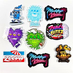 Custom Logo Die <b>Cut</b> Sticker Roll Waterproof PVC <b>Vinyl</b> Fast Shipping High Gloss UV Proof Decal for Promotion Gift Business - Product Image 1