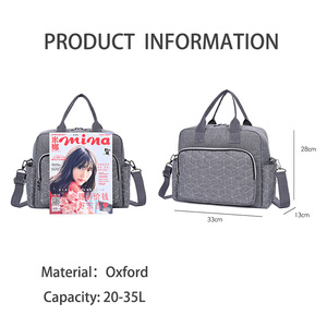 Bolsa de Fraldas Portátil Personalizada para Bebês, Bolsa Térmica Grande Capacidade Multifuncional para Mães e Pais - Product Image 2