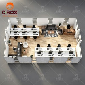 บ้านคอนเทนเนอร์สำเร็จรูป Cbox ประกอบง่าย ขนาด 40 ฟุต สำหรับสำนักงาน ห้องเรียนสมัยใหม่ ค่ายเคลื่อนที่สำหรับงานเหมือง ขยายได้ - Product Image 5