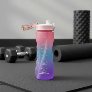 Bouteille d'eau en plastique portable pour le sport, les voyages et la salle de sport, avec logo personnalisé - Product Image 3