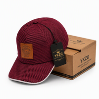 Casquette de baseball tactique d'extérieur en maille et velours flanelle, avec logo personnalisé en cuir, casquette de camionneur de haute qualité à 6 panneaux et visière incurvée