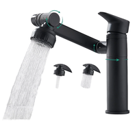 Robinet de lavabo à poser pour exportation transfrontalière, eau chaude et froide, bras mécanique rotatif universel, cartouche céramique