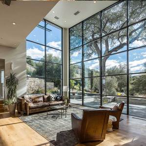 Fenêtres triple vitrage Sunnysky NAMI, prix bas, grande fenêtre panoramique noire, fenêtre panoramique du sol au plafond, fenêtre fixe - Product Image 1