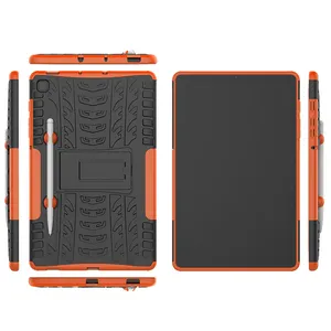 Casing Pelindung TPU untuk Samsung Galaxy Tab S6 Lite, Penutup Tablet P610/P615 10.4 Inci dengan Sandaran Di Belakang