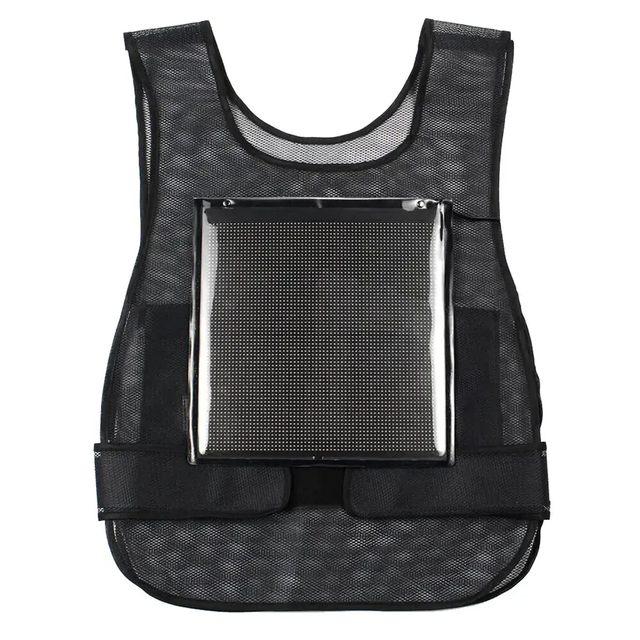Outdoor 5V RGB Full Color LED Walking Billboard Display Running Safety Advertising Vest with Turn Signal and LED Lights