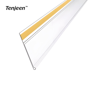 <span class=keywords><strong>PVC</strong></span> nhựa dính hiển thị giá tag đùn nhãn chủ dải nhựa siêu thị Kệ talker Strips - Product Image 4