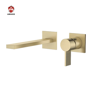 Produk kamar mandi dengan gaya yang sama-keran wastafel pegangan tunggal dengan bahan kuningan padat - Product Image 3