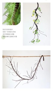 LO-968 Rama de Árbol Artificial con Musgo Sintético, Enredadera Verde Duradera y Ecológica, Estilo Selva Tropical - Product Image 3