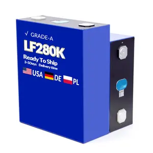 EVE 280Ah लाइफपो4 बैटरी सेल LF280k ग्रेड A 3.2v EU US USA स्टॉक लिथियम आयन ली प्रिज्मीय अक्कू LFP EV फॉस्फेट आयरन