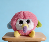 Peluche de qualité, mignonne, mini, ronde, à gros yeux, boule à bulles, décompression, à pincer, heureuse, licorne, chien, chat, tigre, poupée, vente en gros