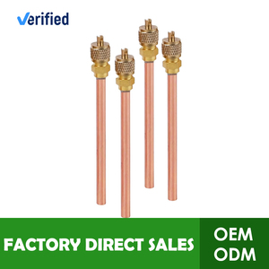 Valvola <span class=keywords><strong>di</strong></span> ricarica in rame per condizionatori Hailiang, testa liscia, garanzia 3 anni, saldatura - Product Image 1