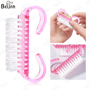 Gran oferta, limpieza rosa, pedicura, manicura, mango de limpieza, agarre, cepillo limpiador de uñas, uñas, cepillos para polvo - Product Image 4