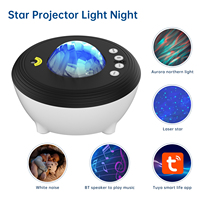Projecteur de galaxie Aurora Bolong, éclairage de vacances, lampes de table LED musicales, projecteur laser RGBW, veilleuses pour aider à dormir