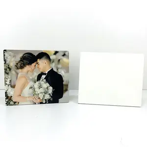 Moldura de madeira para fotografias, quadro em branco para fotos artesanais desktable, subolmação, moldura de madeira personalizada para decoração de casa, moldura de fotos mdf