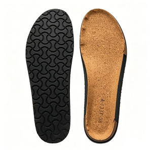 Semelle de chaussures en liège style Birkenstock HT-9K0336, directement de l'usine, avec semelle extérieure en caoutchouc antidérapante pour sandales et sabots personnalisés - Product Image 1