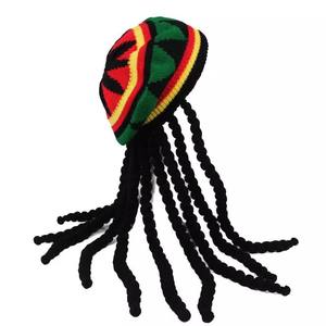Chapeau <span class=keywords><strong>Rasta</strong></span> avec Dreadlocks Noir Perruque <span class=keywords><strong>Rasta</strong></span> avec Dreads Funny Hat - Product Image 1